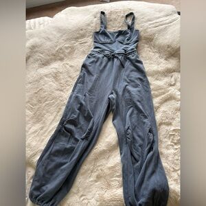FP Movement by Free People Slate Blue Utility Jumpsuit